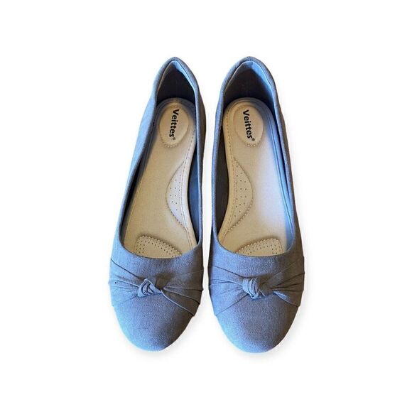 Veittes Shoes - Veittes Women's Flat Shoes - Round Toe Casual Cute Suede Office Ballerina Sz 9